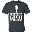 Helicopter Pilot T-Shirt CustomCat