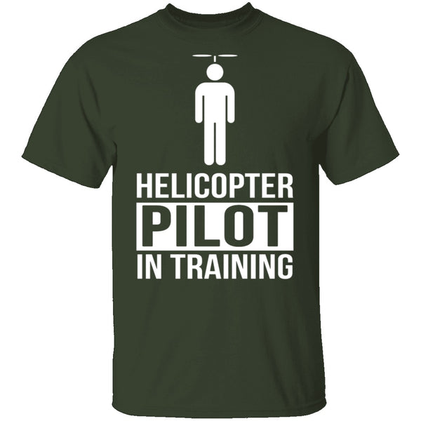 Helicopter Pilot T-Shirt CustomCat