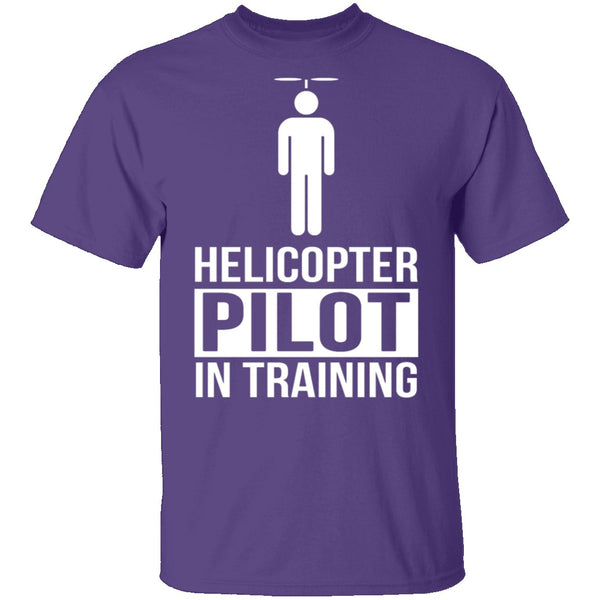 Helicopter Pilot T-Shirt CustomCat
