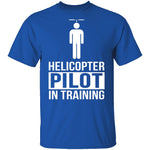 Helicopter Pilot T-Shirt CustomCat