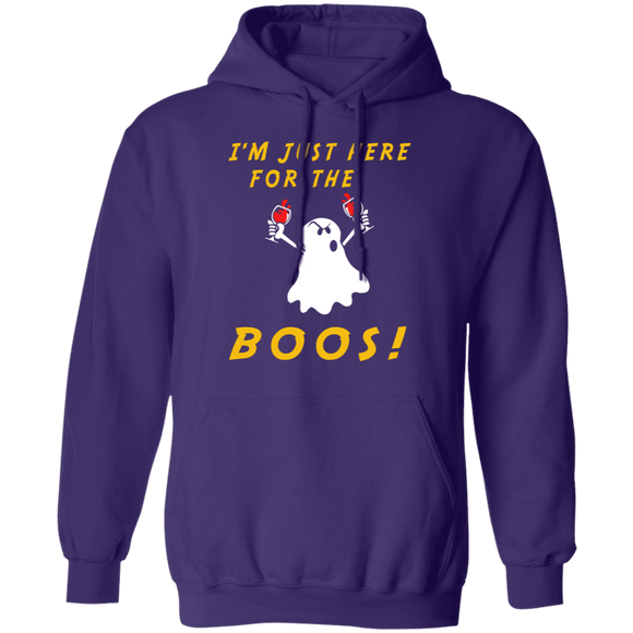Here For The Boos - Wine T-Shirt CustomCat