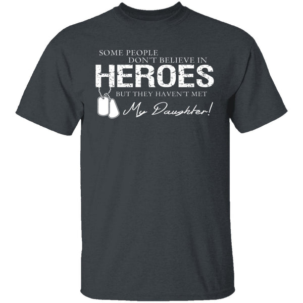 Hero Daughter T-Shirt CustomCat
