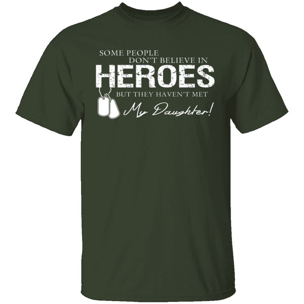 Hero Daughter T-Shirt CustomCat