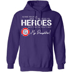 Hero Firefighter Daughter T-Shirt CustomCat