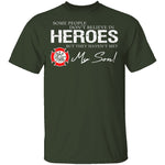 Hero Firefighter Son T-Shirt CustomCat