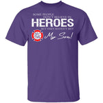 Hero Firefighter Son T-Shirt CustomCat