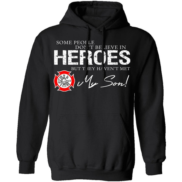 Hero Firefighter Son T-Shirt CustomCat