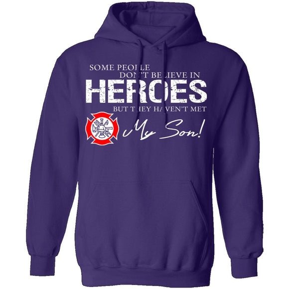 Hero Firefighter Son T-Shirt CustomCat
