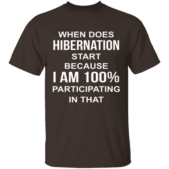 Hibernation T-Shirt CustomCat
