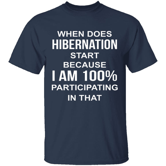 Hibernation T-Shirt CustomCat
