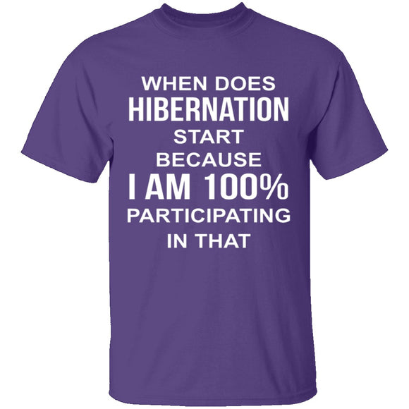 Hibernation T-Shirt CustomCat