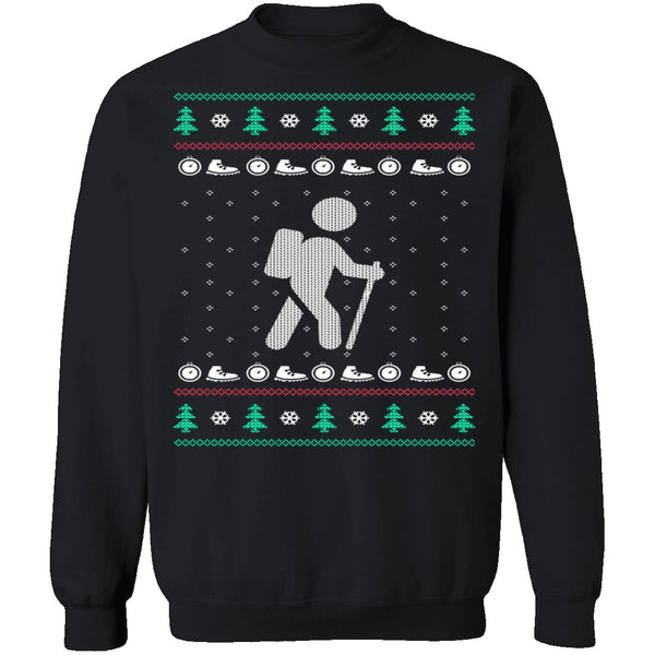 Hiking Ugly Christmas Sweater CustomCat