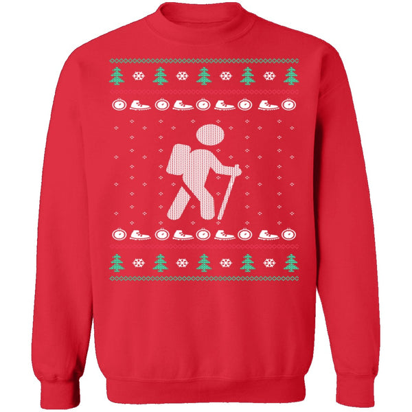 Hiking Ugly Christmas Sweater CustomCat