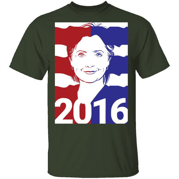 Hillary Flag T-Shirt CustomCat