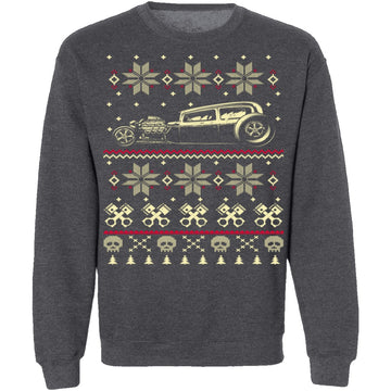 Hot Rod Ugly Christmas Sweater CustomCat