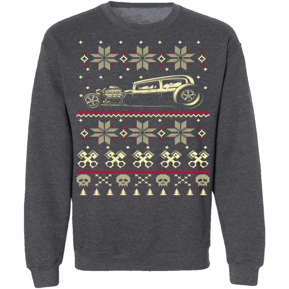 Hot Rod Ugly Christmas Sweater CustomCat