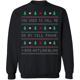Hotlinebling Ugly Christmas Sweater CustomCat