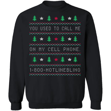 Hotlinebling Ugly Christmas Sweater CustomCat