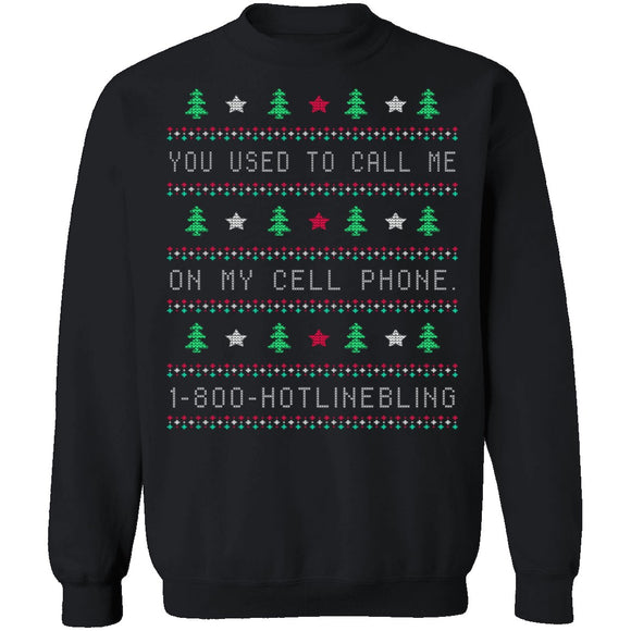 Hotlinebling Ugly Christmas Sweater CustomCat