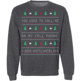 Hotlinebling Ugly Christmas Sweater CustomCat