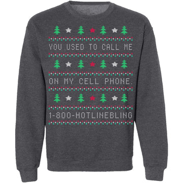 Hotlinebling Ugly Christmas Sweater CustomCat