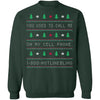 Hotlinebling Ugly Christmas Sweater CustomCat