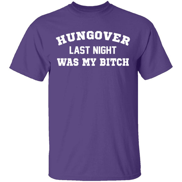 Hungover Last Night T-Shirt CustomCat