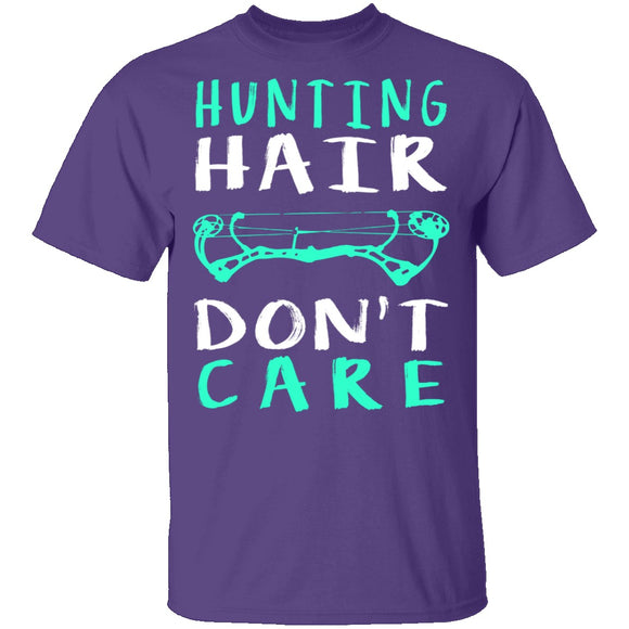 Hunting Hair Don't Care T-Shirt CustomCat