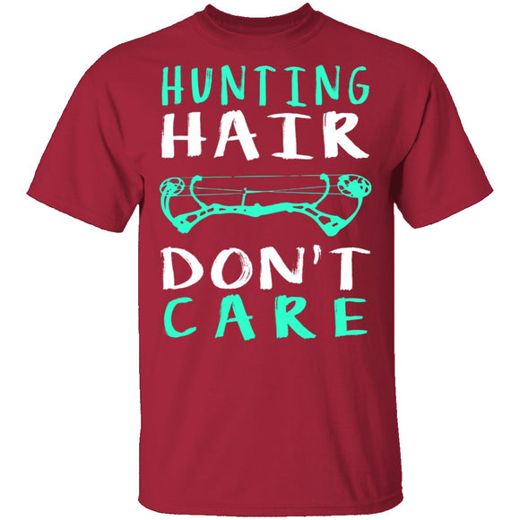 Hunting Hair Don't Care T-Shirt CustomCat