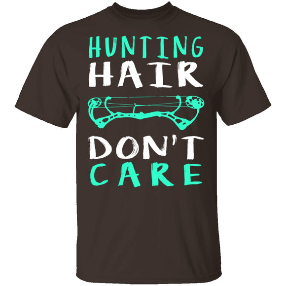 Hunting Hair Don't Care T-Shirt CustomCat