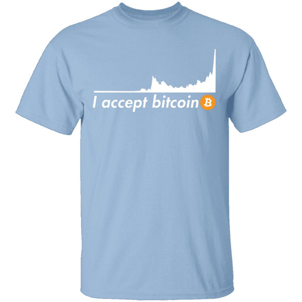 I Accept Bitcoin T-Shirt CustomCat