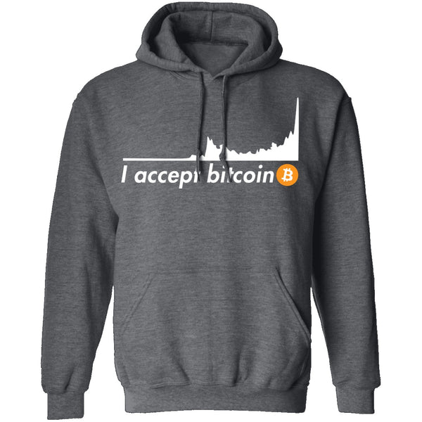 I Accept Bitcoin T-Shirt CustomCat
