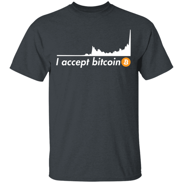 I Accept Bitcoin T-Shirt CustomCat