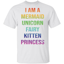 I Am A Mermaid Unicorn Fairy Kitten Princess T-Shirt