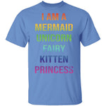 I Am A Mermaid Unicorn Fairy Kitten Princess T-Shirt CustomCat