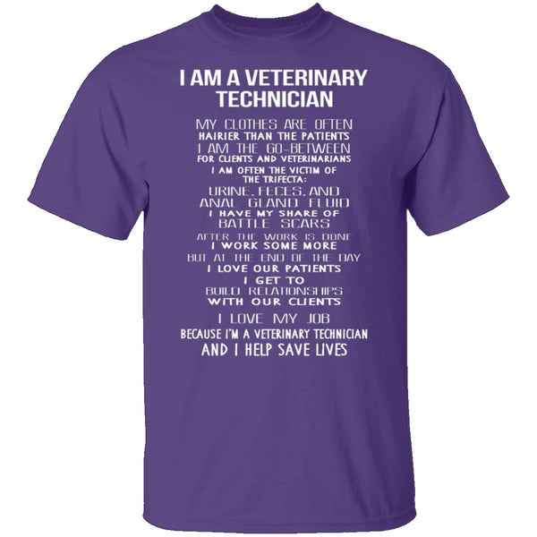 I Am A Veterinary Technician T-Shirt CustomCat