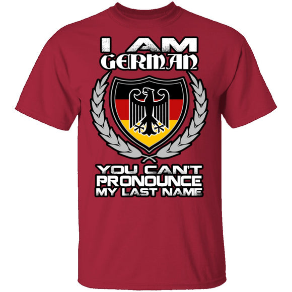 I Am German T-Shirt CustomCat