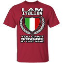 I Am Italian T-Shirt CustomCat