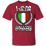 I Am Italian T-Shirt CustomCat