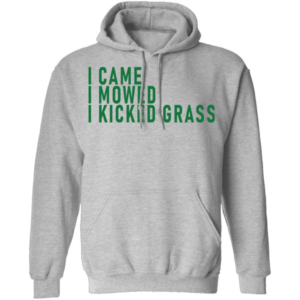 I Came I Mowed I Kicked Grass T-Shirt CustomCat