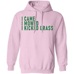I Came I Mowed I Kicked Grass T-Shirt CustomCat