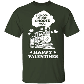 I Choose You Train T-Shirt CustomCat