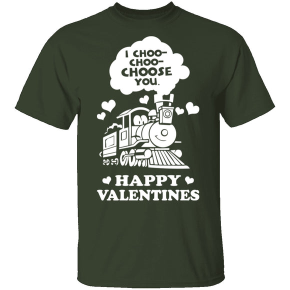 I Choose You Train T-Shirt CustomCat
