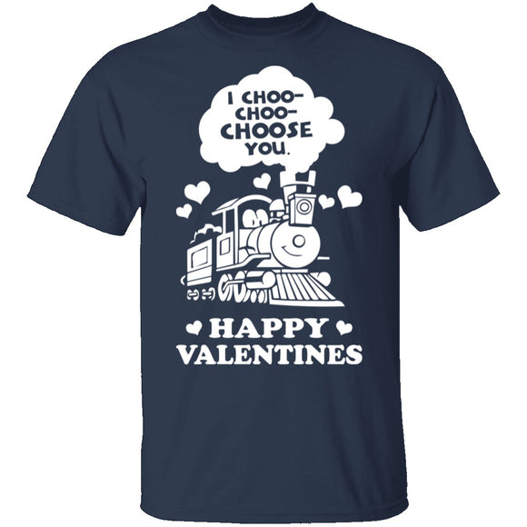 I Choose You Train T-Shirt CustomCat