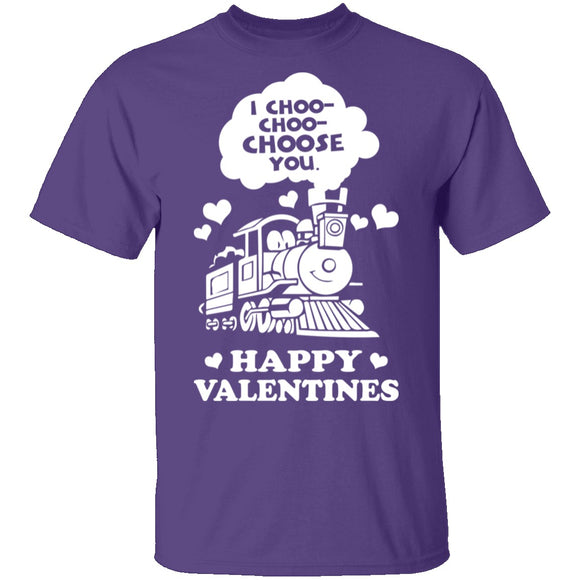 I Choose You Train T-Shirt CustomCat