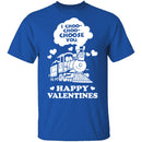 I Choose You Train T-Shirt CustomCat