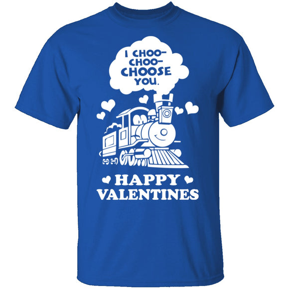 I Choose You Train T-Shirt CustomCat