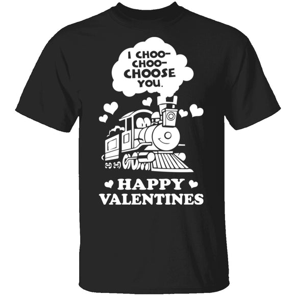 I Choose You Train T-Shirt CustomCat