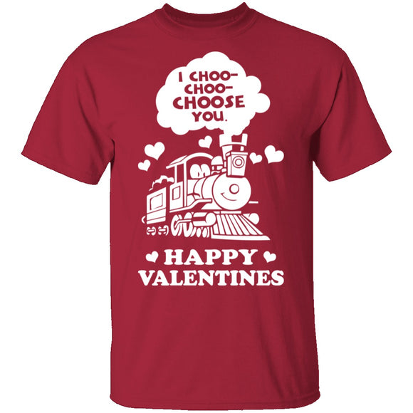 I Choose You Train T-Shirt CustomCat