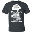 I Choose You Train T-Shirt CustomCat